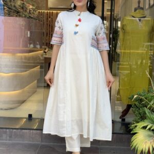 White Embroidery Ultra Fine Cord Set