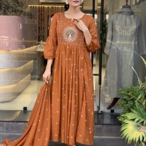 Mul Cotton  Kaththai Gown