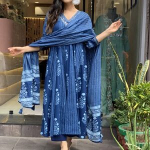 Bluish Chand Sitara dress